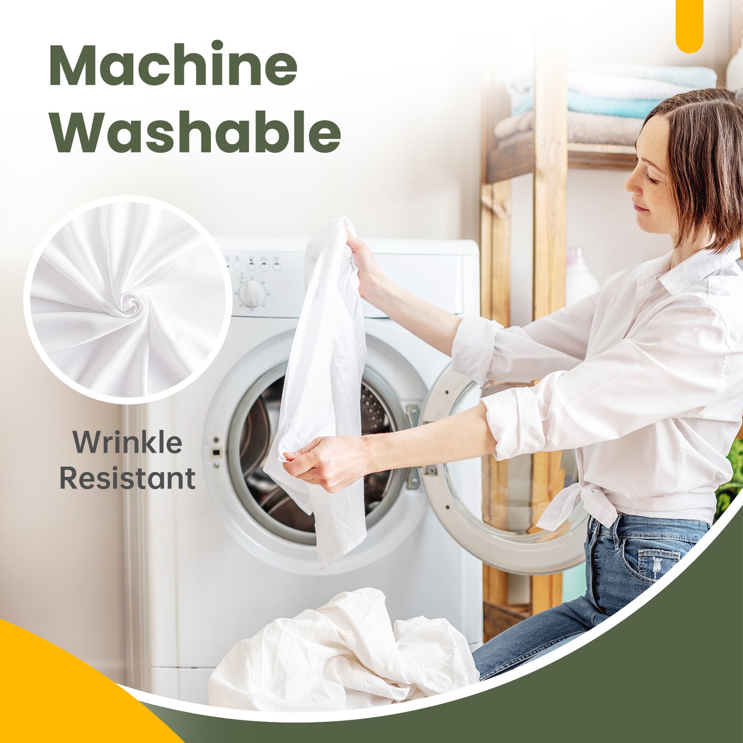 100% Waterproof Pillow Protector with Zipper, Dust Mite and Allergen Resistant, Allergy-Sensitive Soft Comfortable Pillow Covers, King Size, 20 x 36, 4 Pack