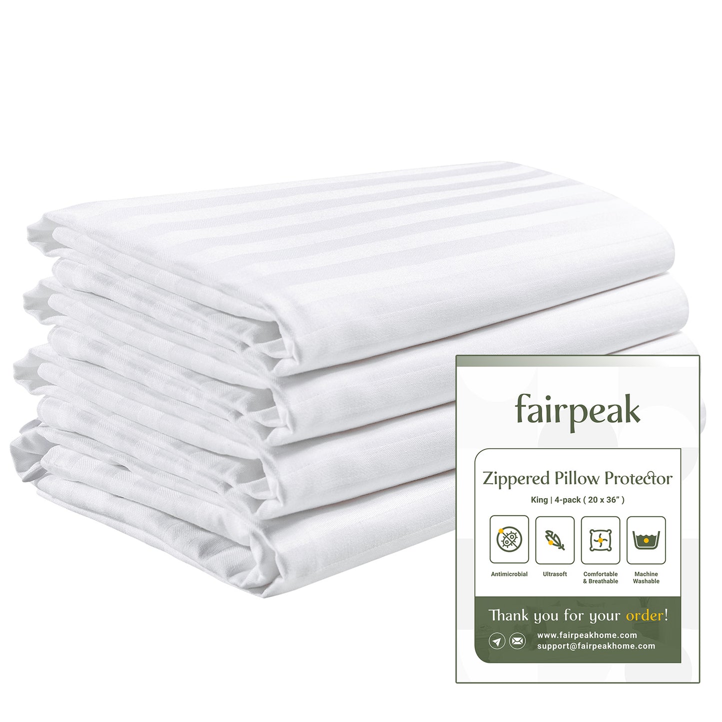 Fairpeak Pillow Protectors King Size (6P)